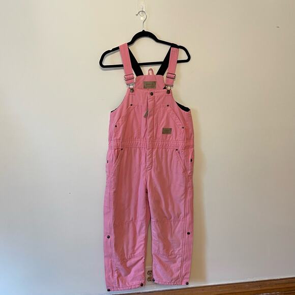 C.E. Schmidt Workwear M Youth (10-12) pink bib overalls utility suspender Barbie - Picture 1 of 8